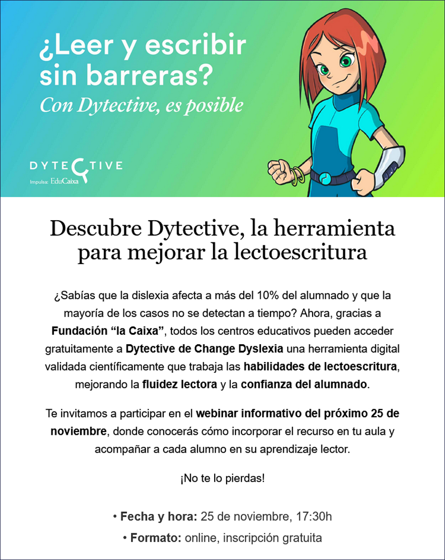 Webinar informativo sobre Dytective